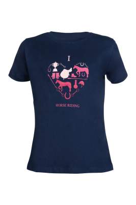 HKM Kinder-T-Shirt -I love horse riding-