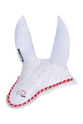 HKM Fliegenhaube Für Pferde – Größe M, Dunkelrot, Reißfest & Hautfreundlich