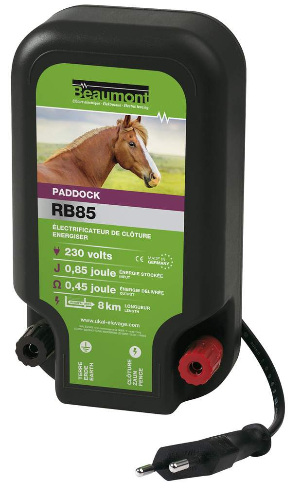 Kerbl Hobby Weidezaun-Starterset – 230V Netzgerät 0,5J, 200m Band, Isolatoren, Erdpfahl – Komplett Für Pferde, Hunde & Co.