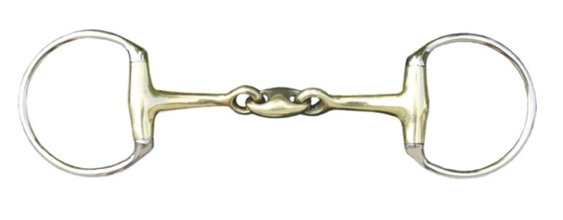 HKM Doppelt gebr.Olivenkopfgebiss 18 mm aus Argentan