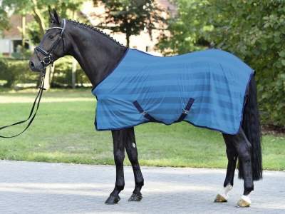 BUSSE Transport-Fliegendecke STRIPE - Praktisch & Stylisch Für Pferdetransporte
