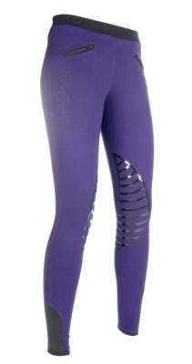 HKM Reitleggings -Starlight- Silikon-Kniebesatz
