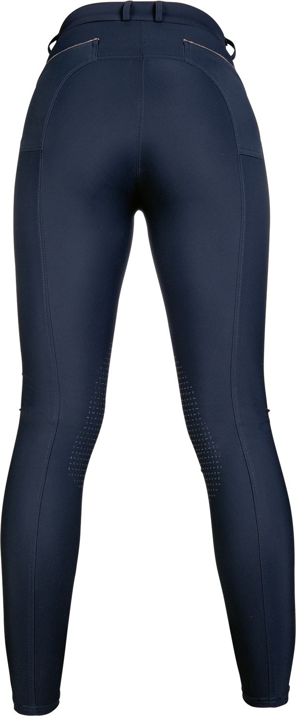 Damen Reithose SAFIR EquiTheme - Braune Reithose Mit Silikon Kniebesatz Größe 32