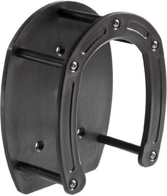 Trensenhalter in Hufeisenform, schwarz