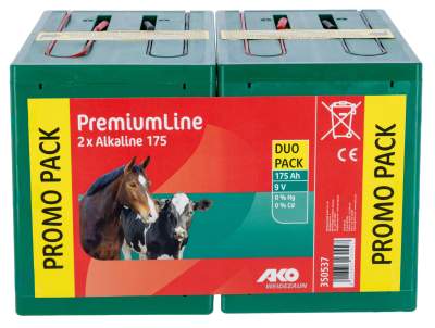 AKO Alkaline 9 V Trockenbatterie, Doppelpack