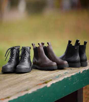 ELT Waldhausen Reitstiefel Gr. 37 ELT Waldhausen Jodhpurstiefelette Secura - Schwarze Lederstiefelette Größe 37 Schwarze Stiefelette Gr. 37