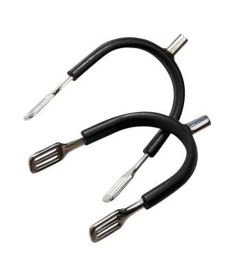 FEELING Prince of Wales Edelstahlsporen, mit Gummiüberzug