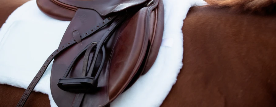 AMKA Leder Steigbügelriemen Mit Glitzersteinchen - Schwarz 130/150 Cm