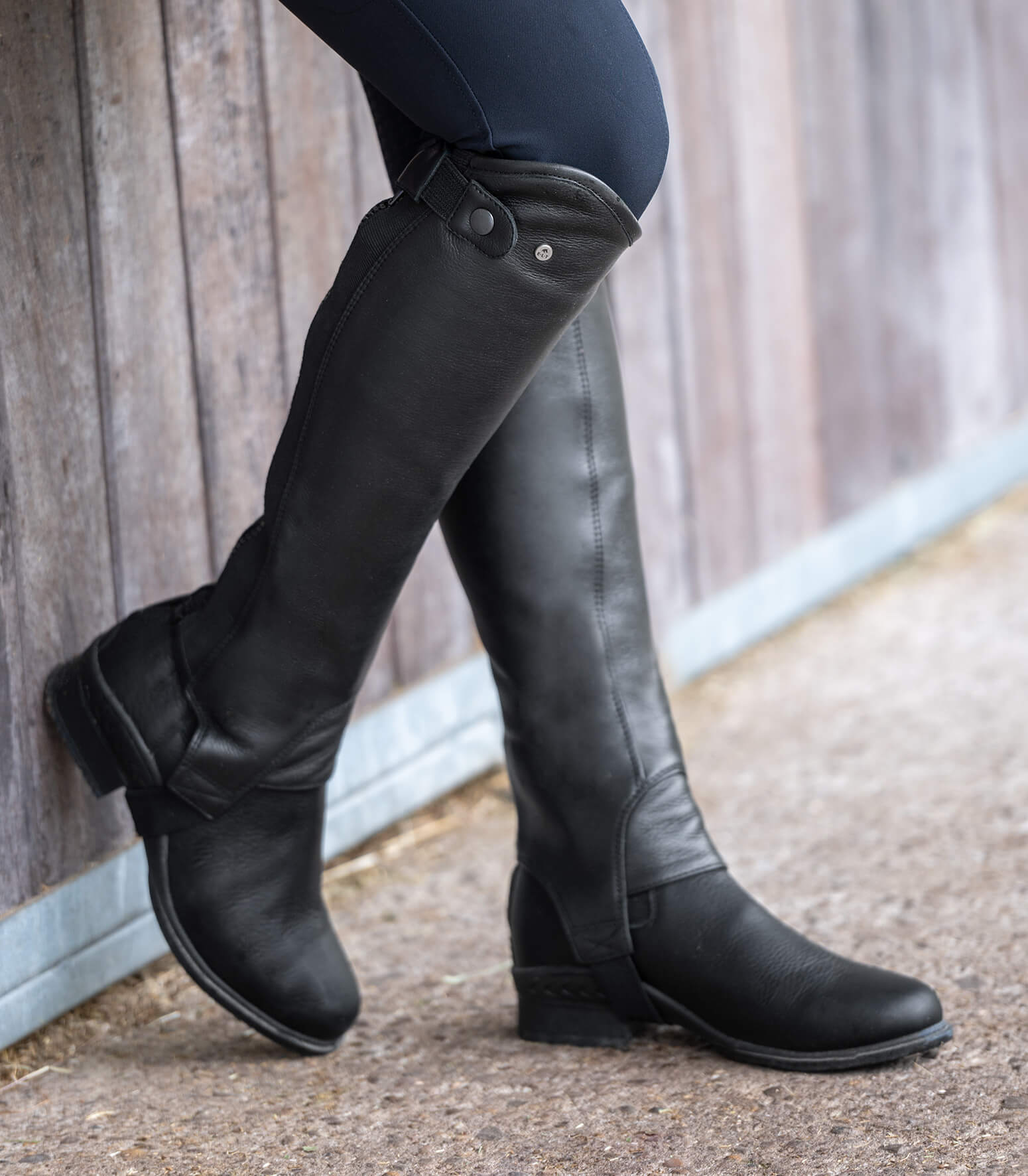 Mini-chaps Waldhausen Exclusive – Noir, Taille MW (largeur 38-41 Cm, Hauteur 37 Cm), Cuir Et Similicuir