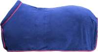 HKM Abschwitzdecke Starry Sky Mit Kreuzgurten - 125g, Blau Mit Sternen, 100% Polyester