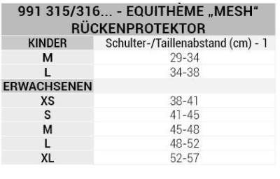 EQUITHÈME Rückenprotektor „Mesh“